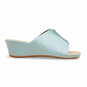 Slippers Latest Sky Blue Formal Slipper For Ladies PU0621
