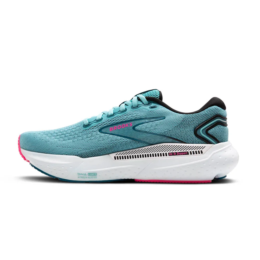 Best Running Shoes For Pain Brooks Glycerin GTS 21 Women's - Moroccan Blue/Aqua/Pink