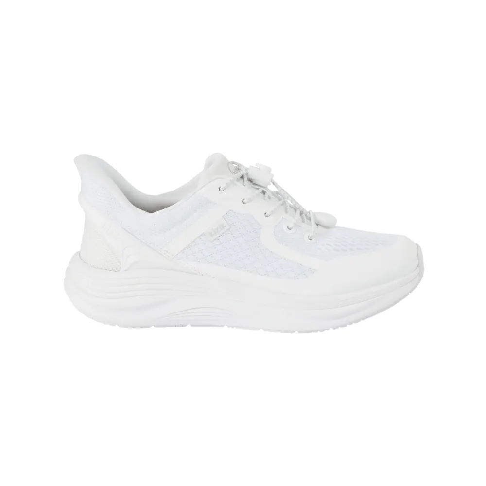 Sneakers Wash Kizik Womens London Lightweight Breathable Hands-Free Sneaker  White