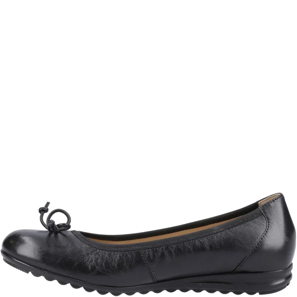 Black Lucille Bow Ballerinas Foot Shape Running Shoes