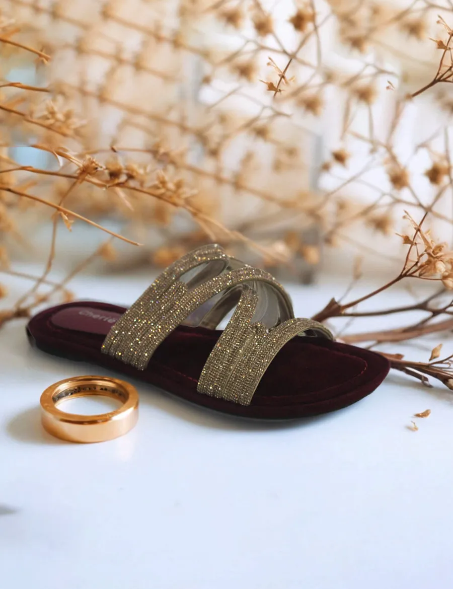 Russian Slippers Purple Slippers for Women