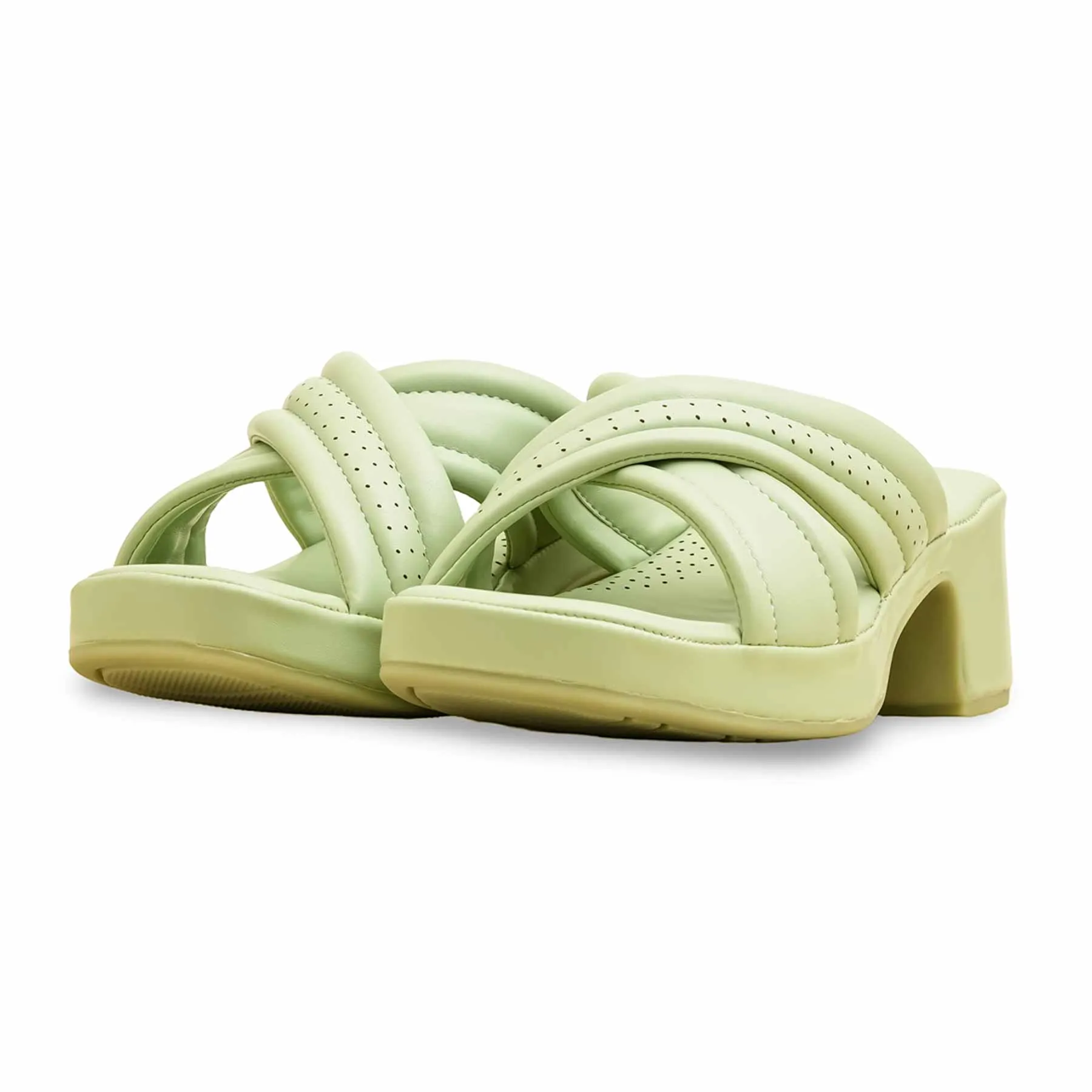 Slippers Number PISTAGREEN Formal Slipper For Women PU0619
