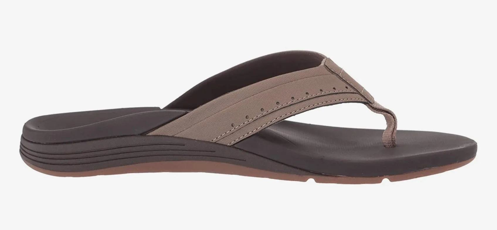 Freewaters Slippers Reef Men's Ortho Spring Brown Lightweight Flip Flop -RF0A3YKSBRO