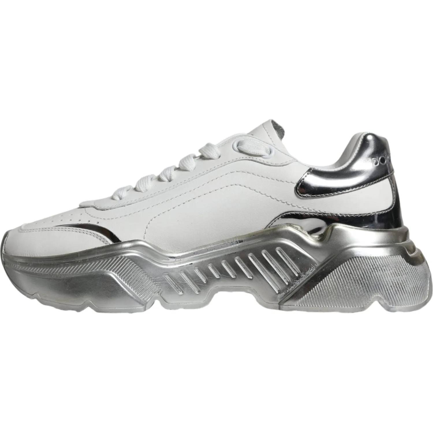 Dolce & Gabbana Silver White Daymaster Low Top Sneakers Shoes Best Sneakers For Zumba