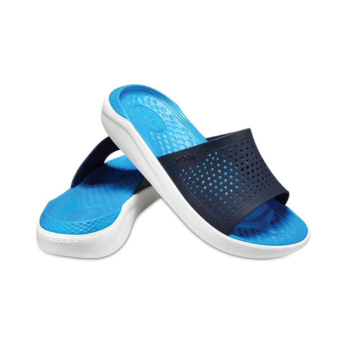 Slippers Emoji Crocs LiteRide Men Slipper - NVYBLU