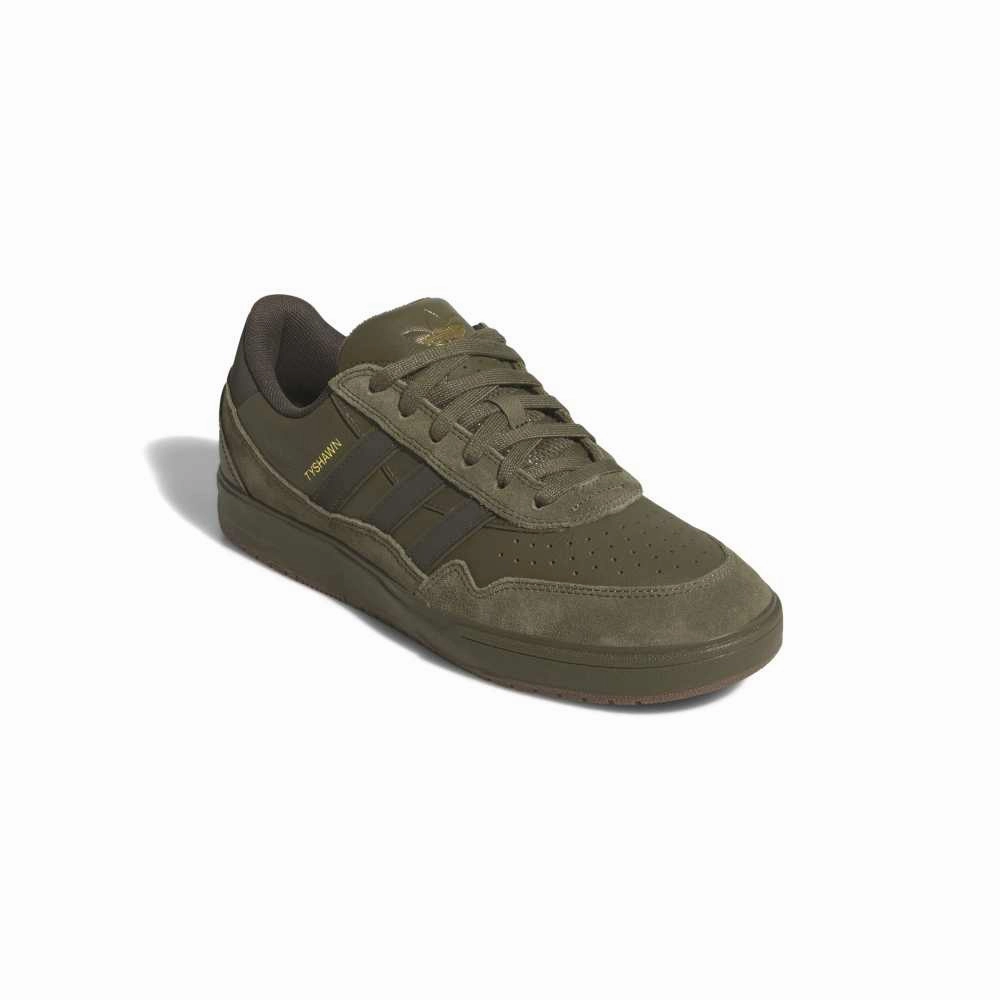 Adidas Skateboarding Tyshawn II Olive Gum Yellow Shoes Adidas