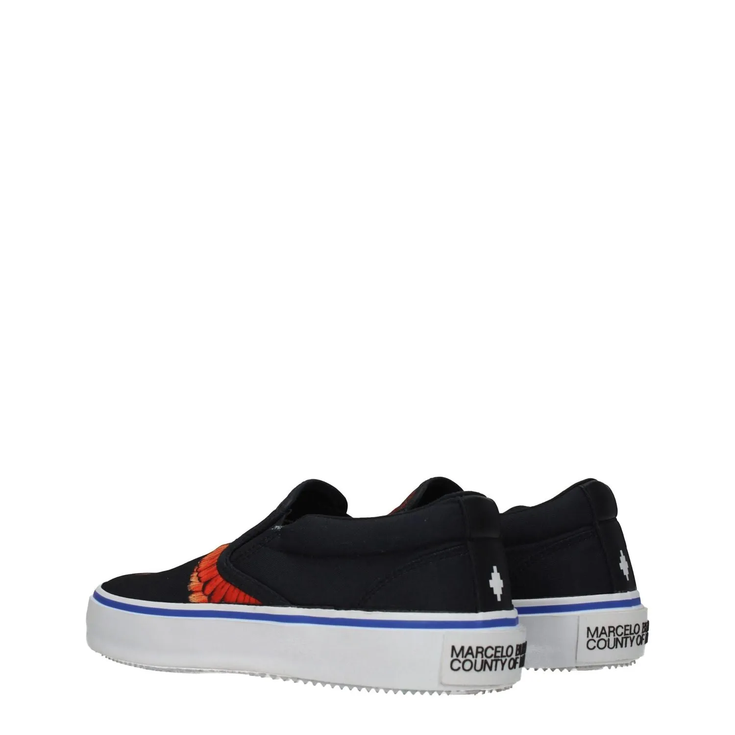 Marcelo Burlon Black Fabric Slip-On Loafers Best Shoes For Flat Feet Running