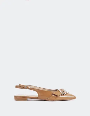 Flat Shoes Shopee Marken Tan Leather