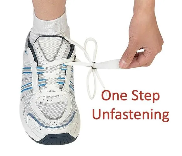 Tahoe-White Tie-Less Lace 910 Wide White Sneakers