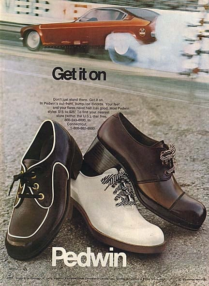 Men's Chunky Heeled Leather Loafer Shoes circa 1970s US 8.5 Mens Loafers Black