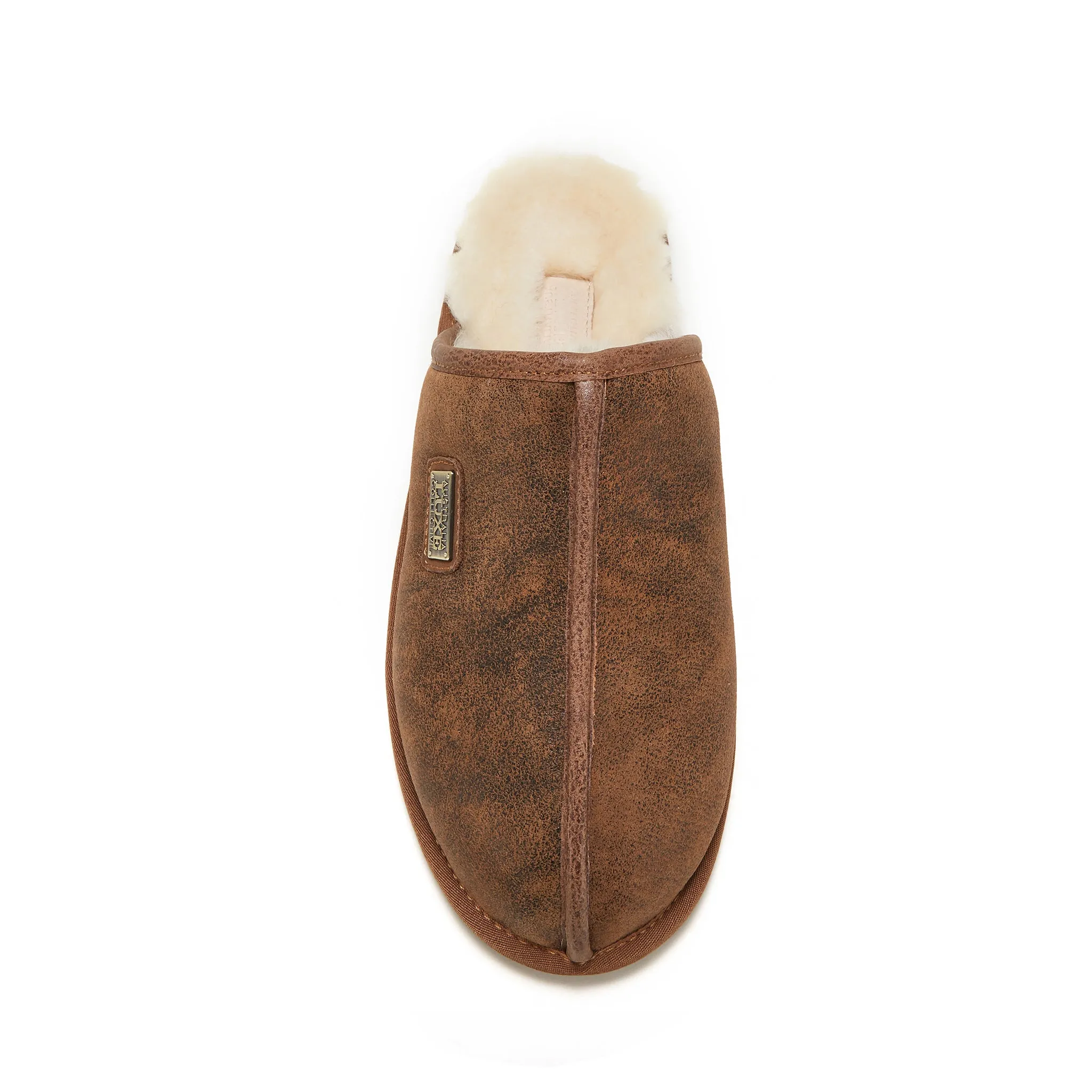Ora Slide MENS CLOSED MULE AVIATOR CHESTNUT