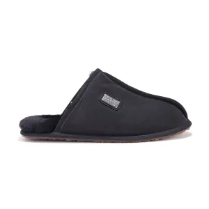 Slide Heels MENS CLOSED MULE BLACK