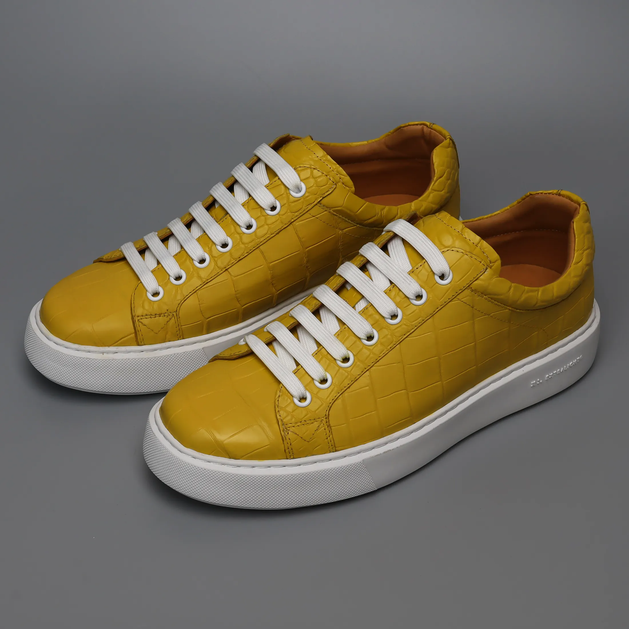 Braided Loafers Mens Handmade Alligator Leather Sneakers | Luxury Genuine Alligator Shoes for Men  Exotic Alligator Sneakers