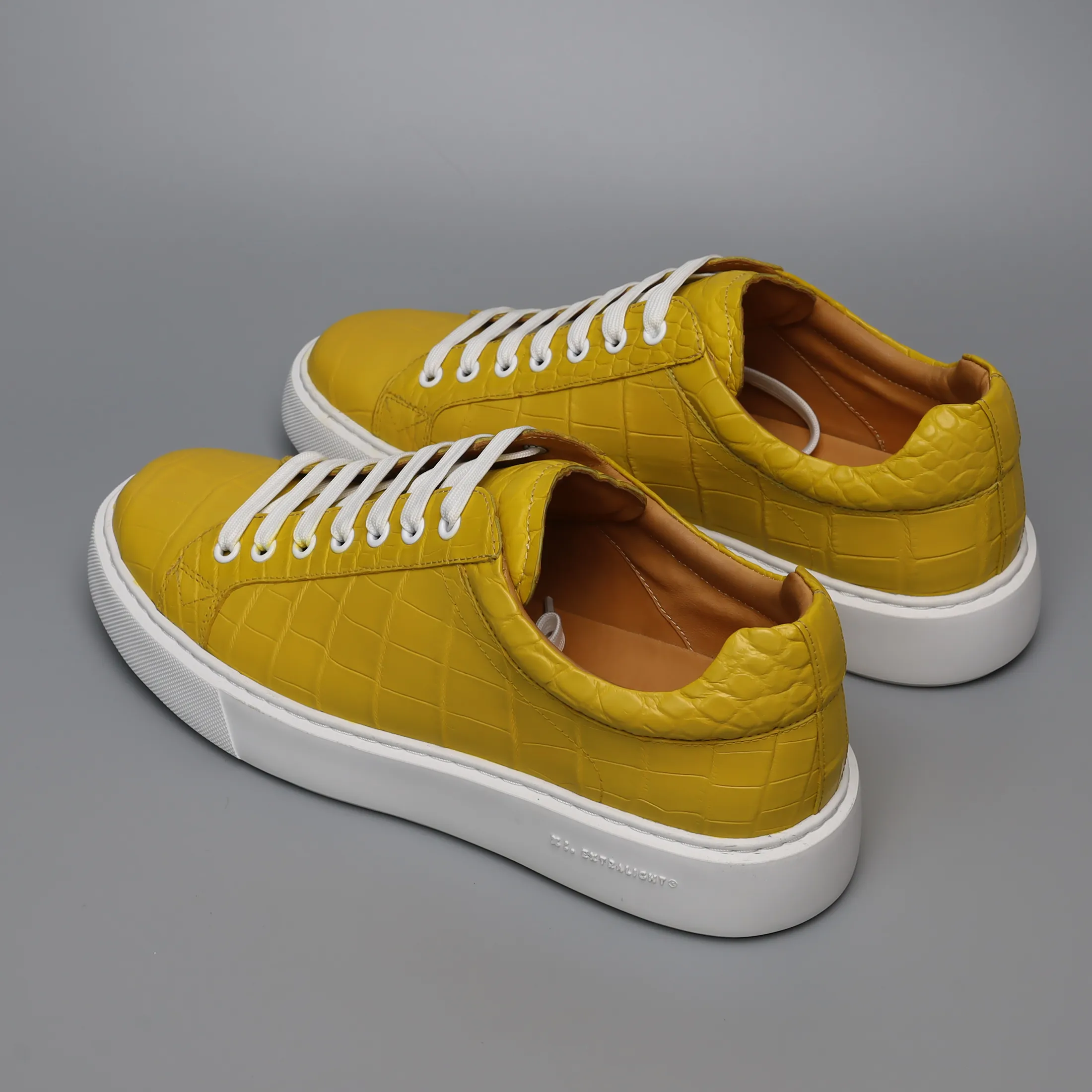 Mens Handmade Alligator Leather Sneakers | Luxury Genuine Alligator Shoes for Men  Exotic Alligator Sneakers Mens Loafers