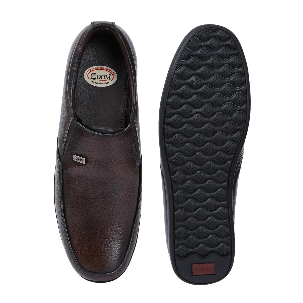 Mens Leather Slip On Loafers D  1321 | Zoom Shoes 1906 Loafers