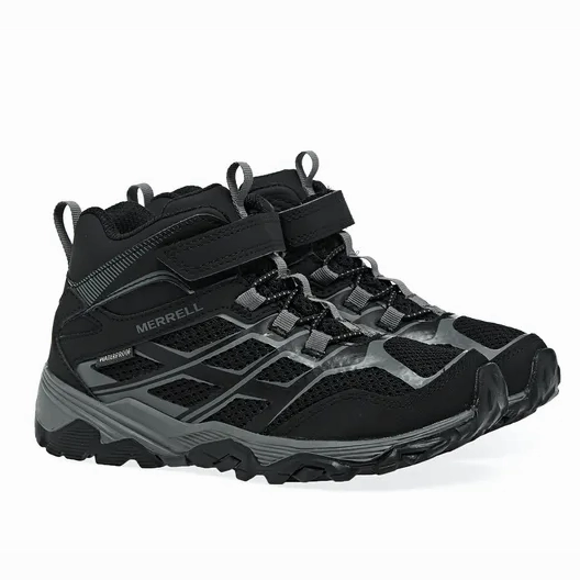 Best Shoes For Running On The Road Merrell Moab FST Mid A/C Waterproof Kids Boot ( Little Kid / Bid Kid )