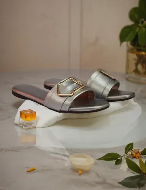 Sliver Stylish Summer Slippers Slippers Restaurant