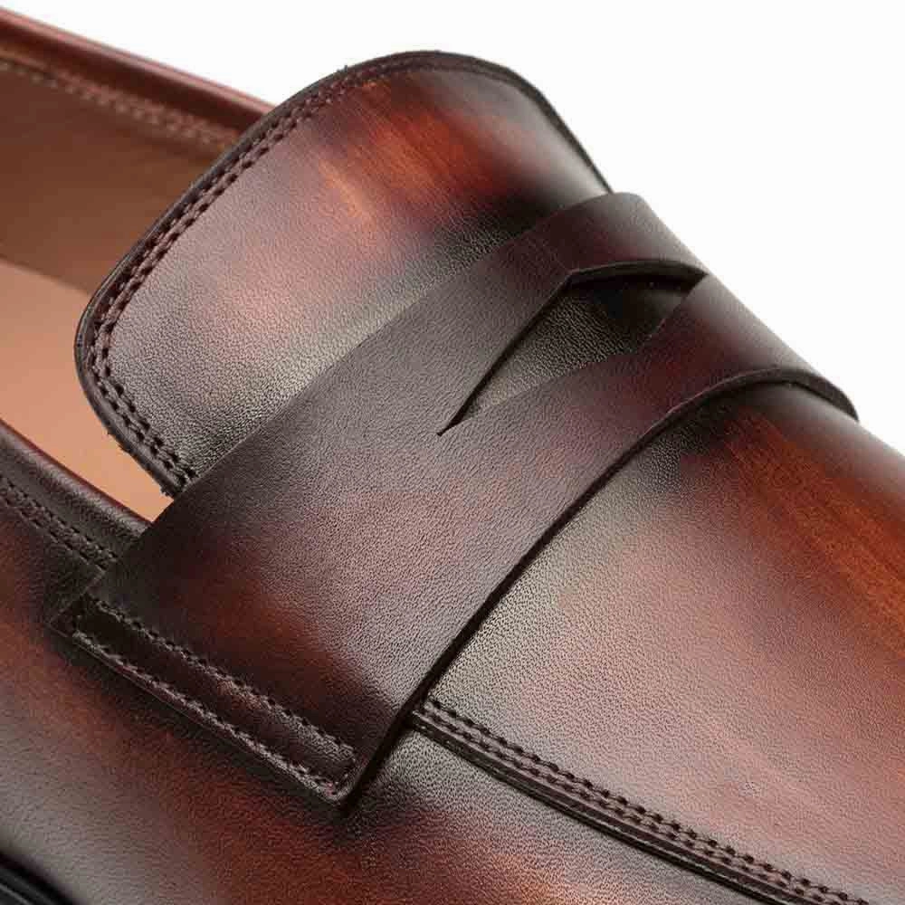 Pants To Wear With Loafers Mezlan Avenue Rubber Sole Penny Cognac/Rust Mens Loafer Shoes