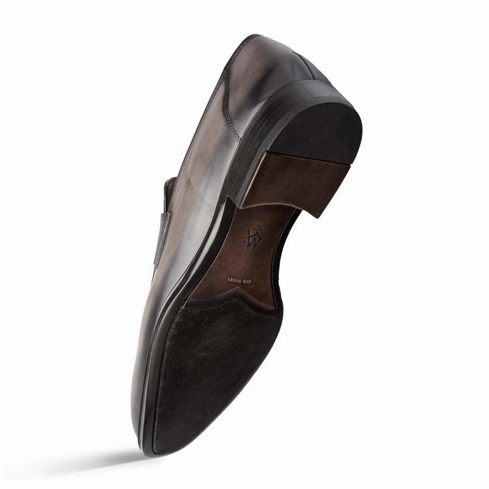 Mezlan Avenue Rubber Sole Penny Dark Grey Mens Loafer Shoes Loafers Sale