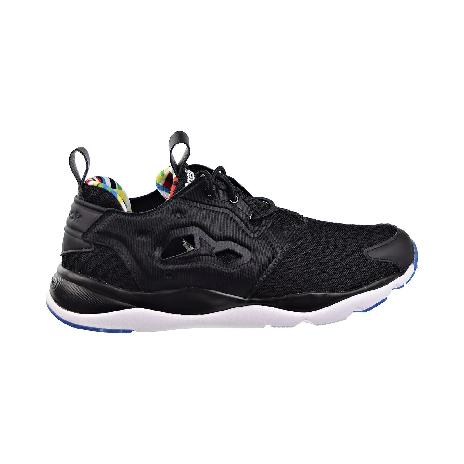 Reebok Furylite BF Mens Shoes Black/White/Bright Yellow Free Rn Running Shoe