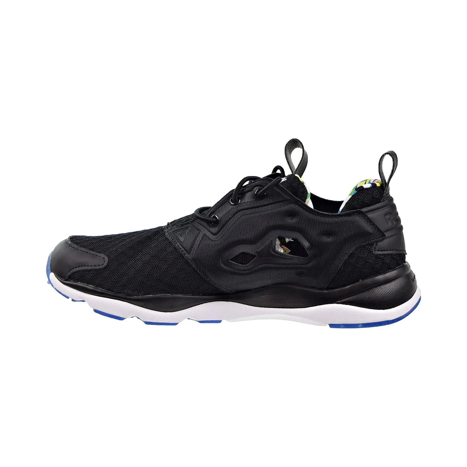 Reebok Furylite BF Mens Shoes Black/White/Bright Yellow Running Shoes For Oversupination