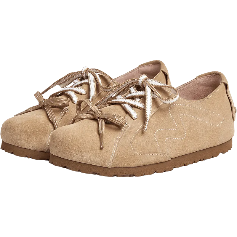 Casual Flat Slip On Shoes MIRABELL Cow Split Leather Casual Shoes (Women)