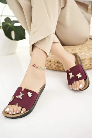 70s Casual Shoes Modafrsat Women's Casual  With Accessories Slippers