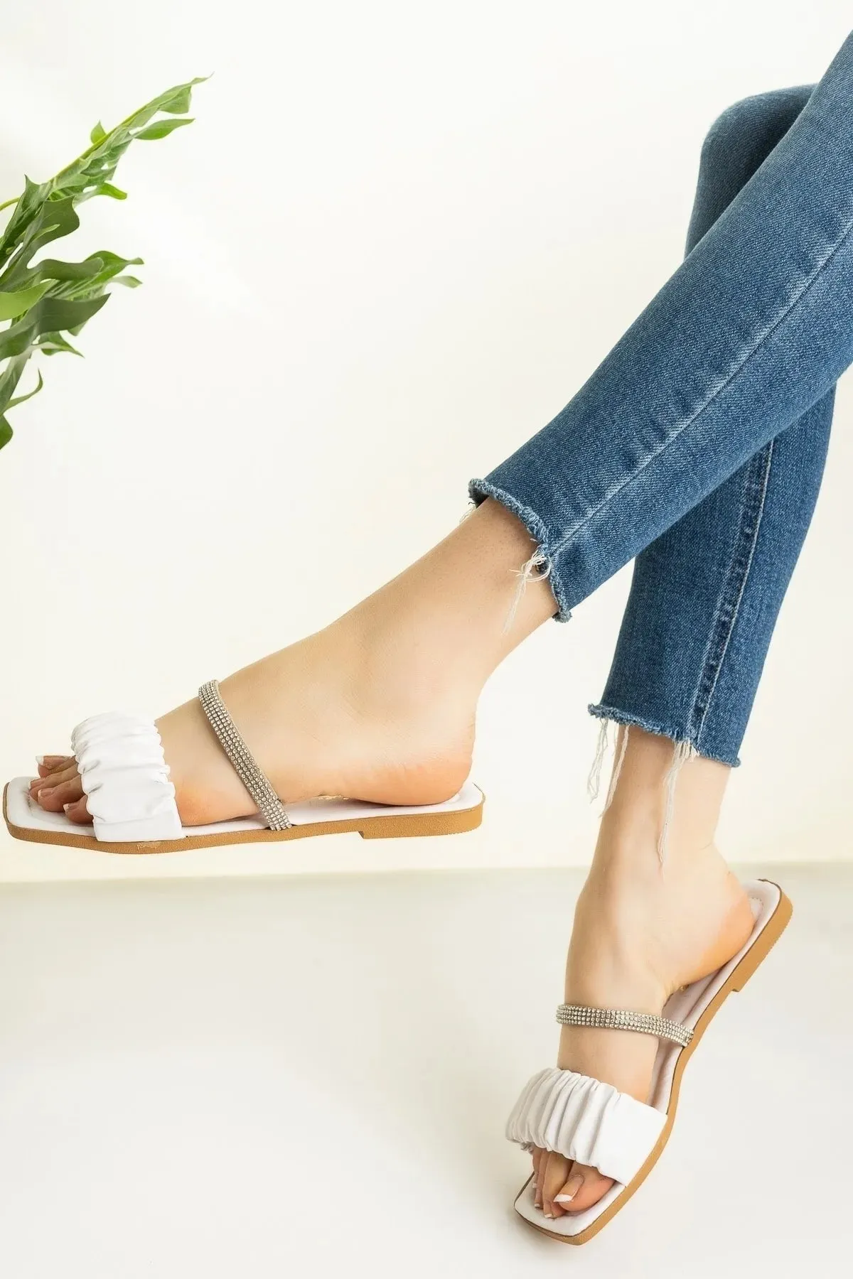 Sheepskin Slippers With Arch Support Modafrsat Women's Stone  Drawstring Dowry Bundle Daily Slippers