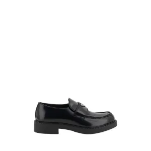 Prada Black Rubber Platform Loafers Murphy Loafers