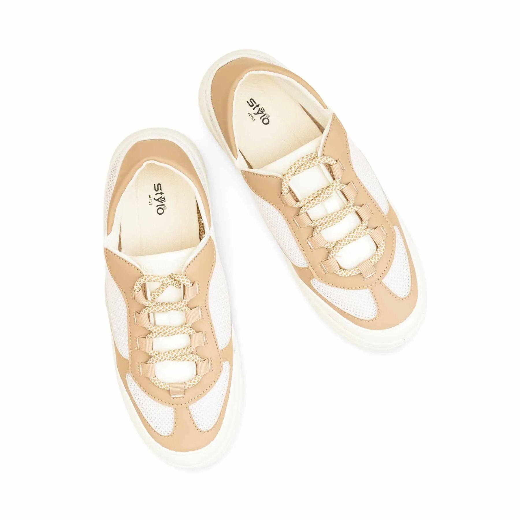 White Casual Sneaker For Women AT7407 Casual Shoes Canvas