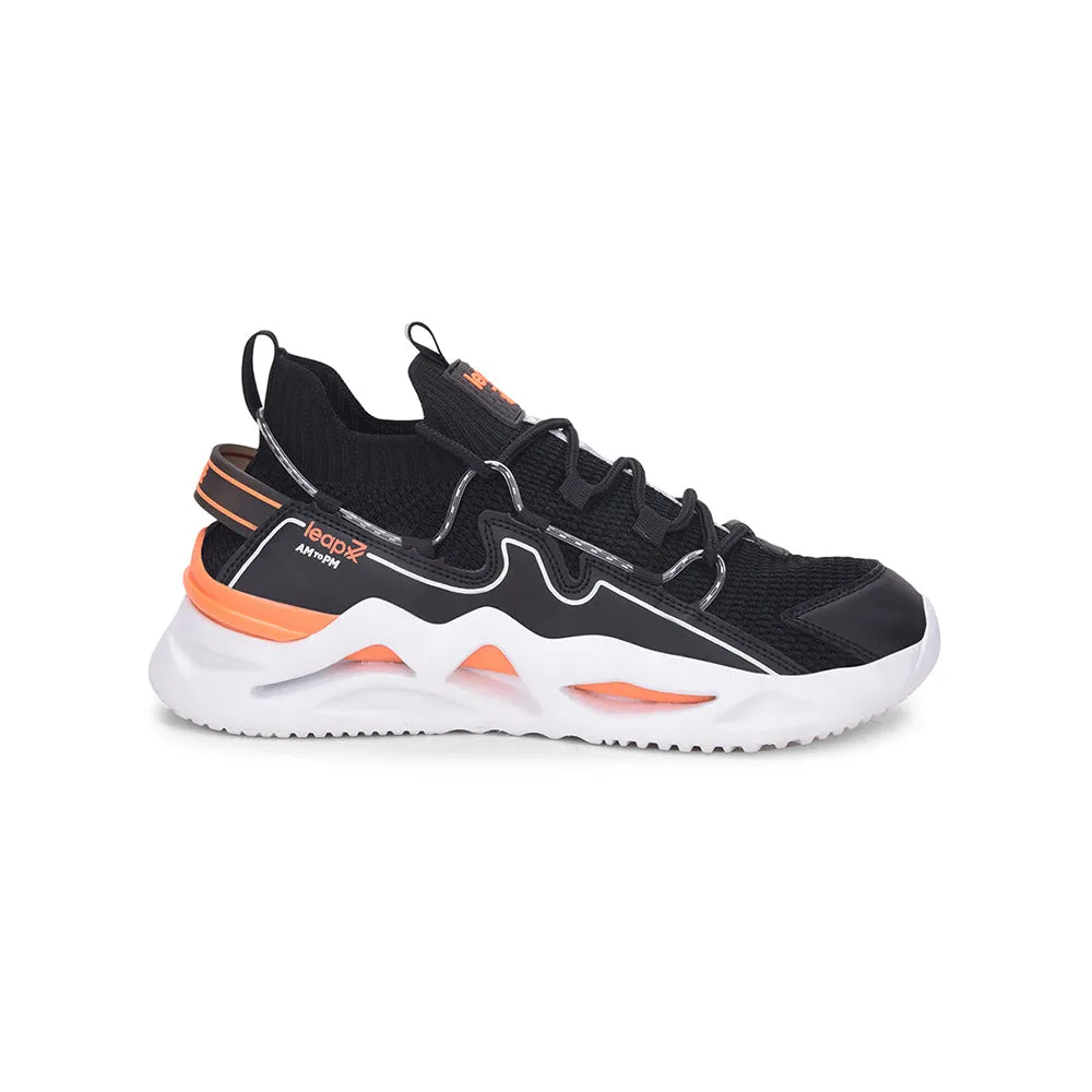 Leap7x Lacing Black Casual Shoes For Men NUCLEAR-1 By Liberty Target Casual Shoes