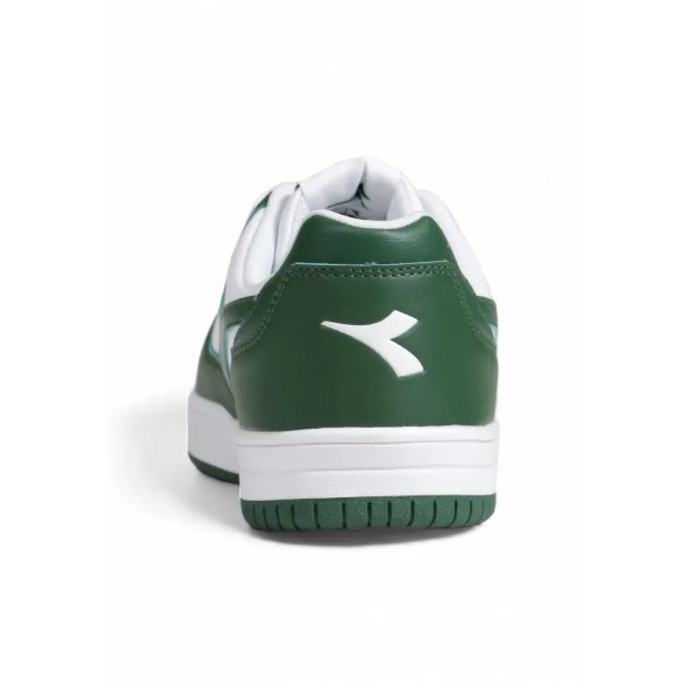 Diadora Green Artificial Leather Low Top Sneakers Shoes For Running And Casual