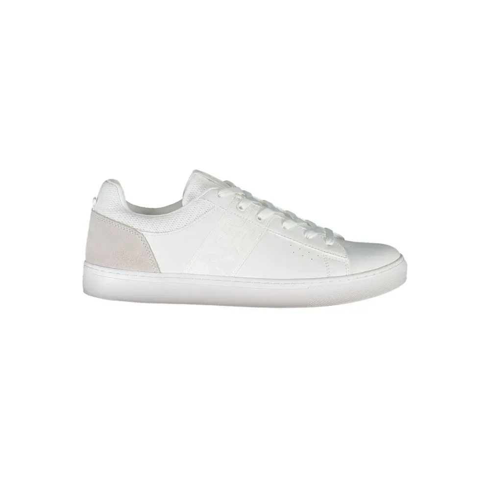 Napapijri White Leather Men Sneaker Casual Shoes To Kid