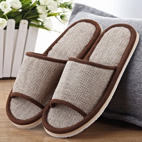 Fliffy Slippers Natural Flax Home Slippers