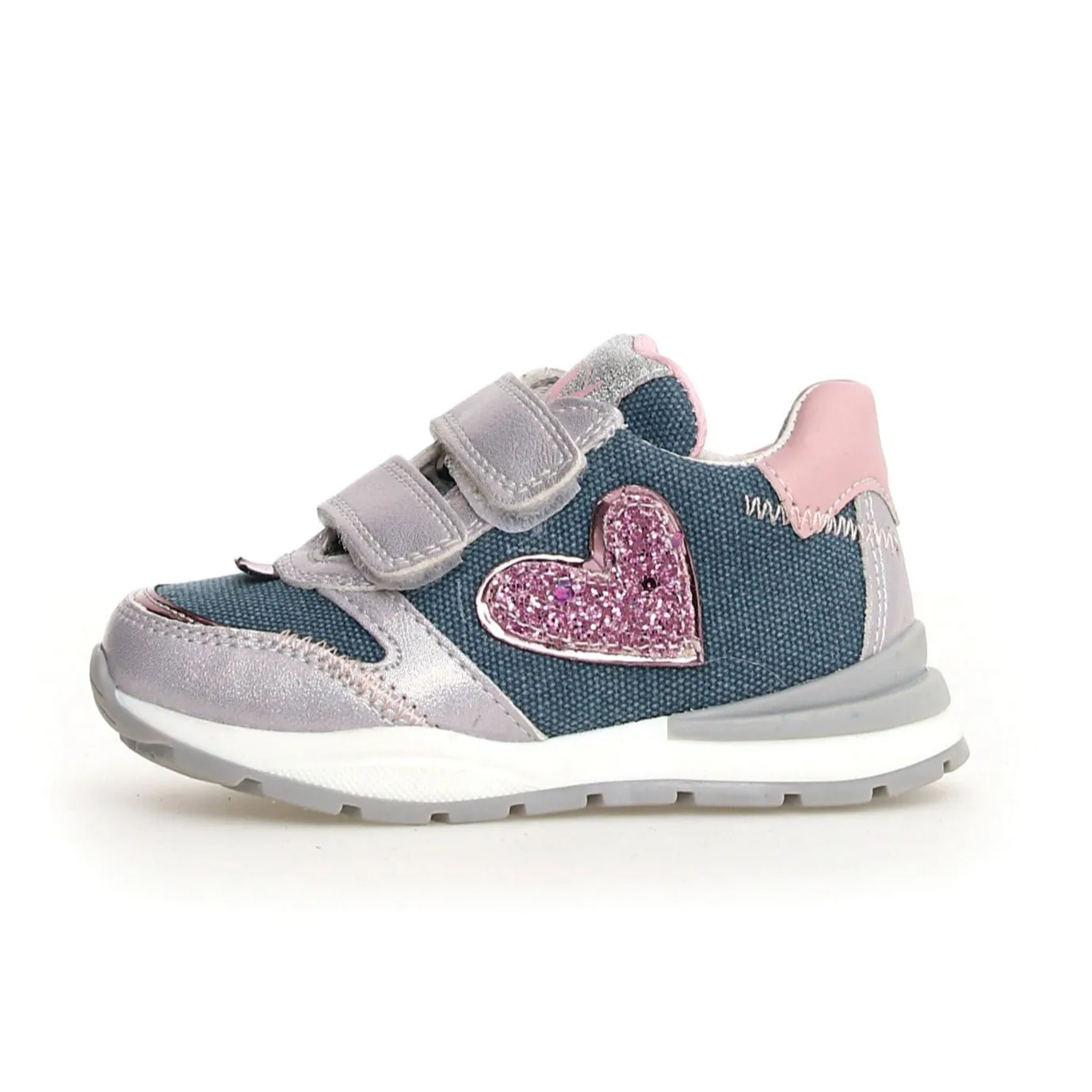 Sole Casual Shoes Naturino Girl's Quelly Vl Casual Sneakers- Lilac/Jeans