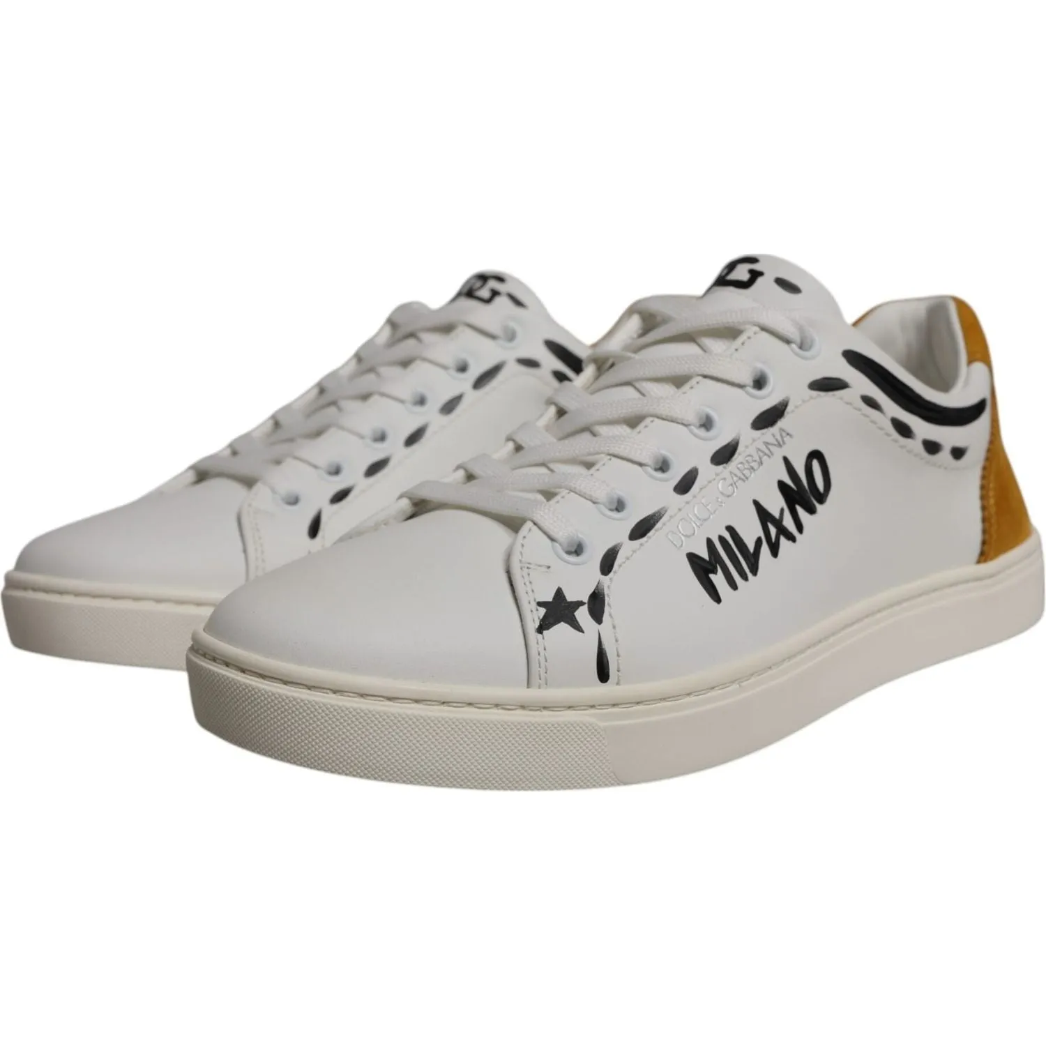 Durable Casual Shoes Reddit Dolce & Gabbana White Suede Leather Low Top Sneakers Shoes