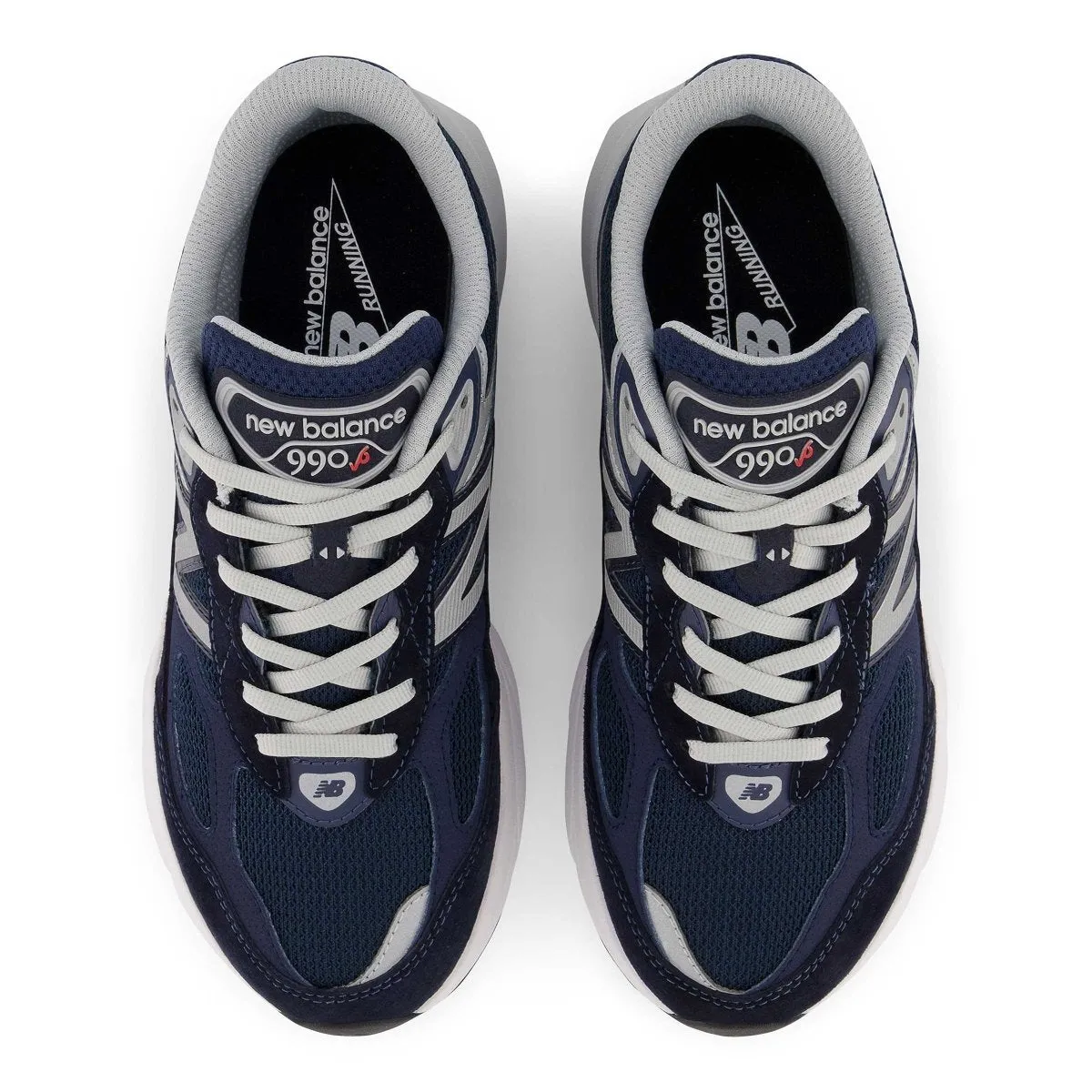 New Balance GS (Grade School) GC990NV6 Navy/White Scrunch Flat Shoes