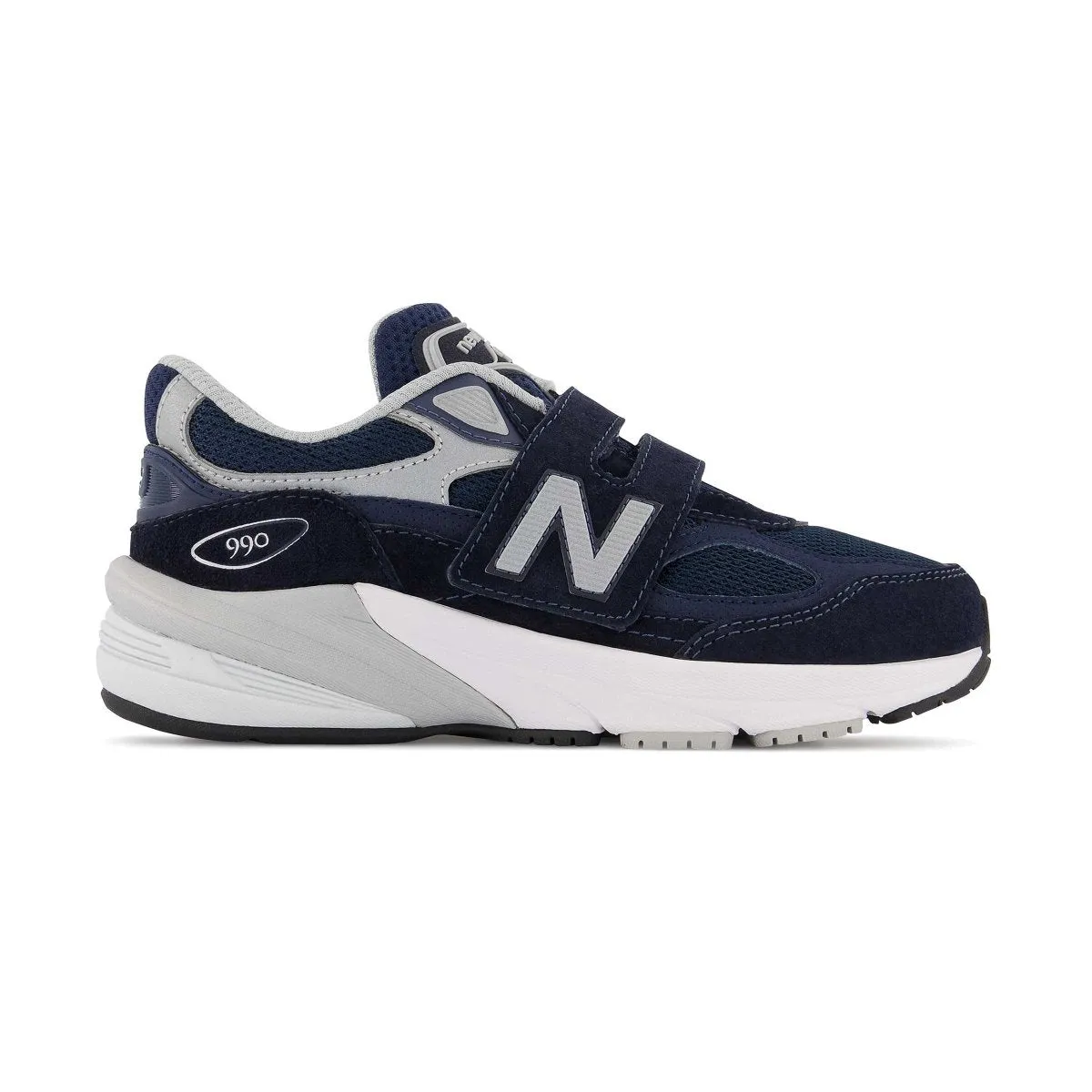 Flat Swing Dance Shoes New Balance PS (Preschool) PV990NV6 Navy/White