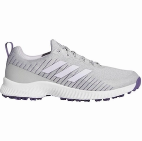 Adidas Munich Olympics Shoes New Women's Adidas Response Bounce 2 Golf Shoes Gray/Purple  MSP$85