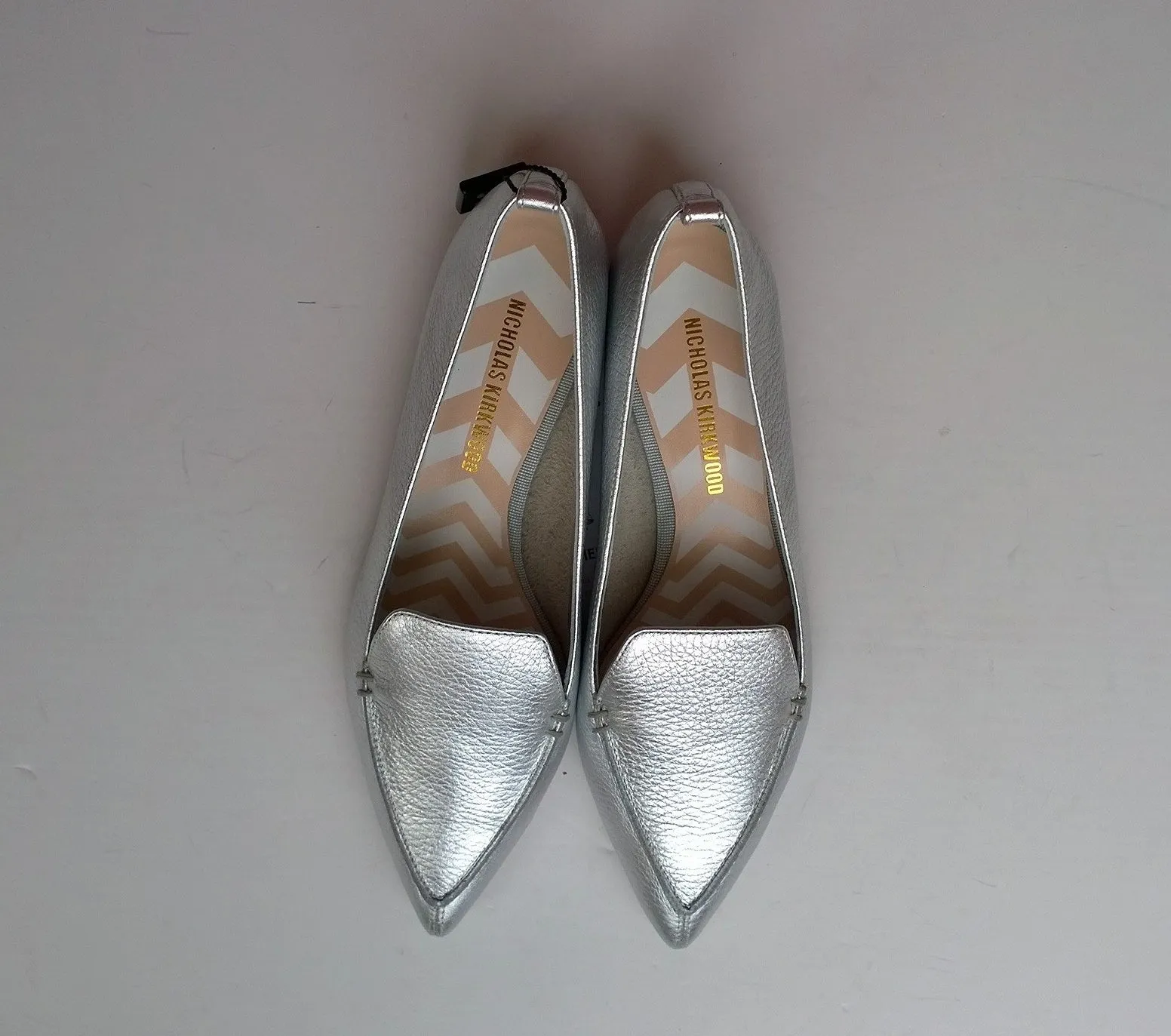 Sonoma Suede Loafers Nicholas Kirkwood Beya Silver Loafers sale flats shoes