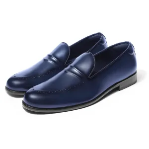 Loafers Dress Nicoh - Blue Broge Loafers