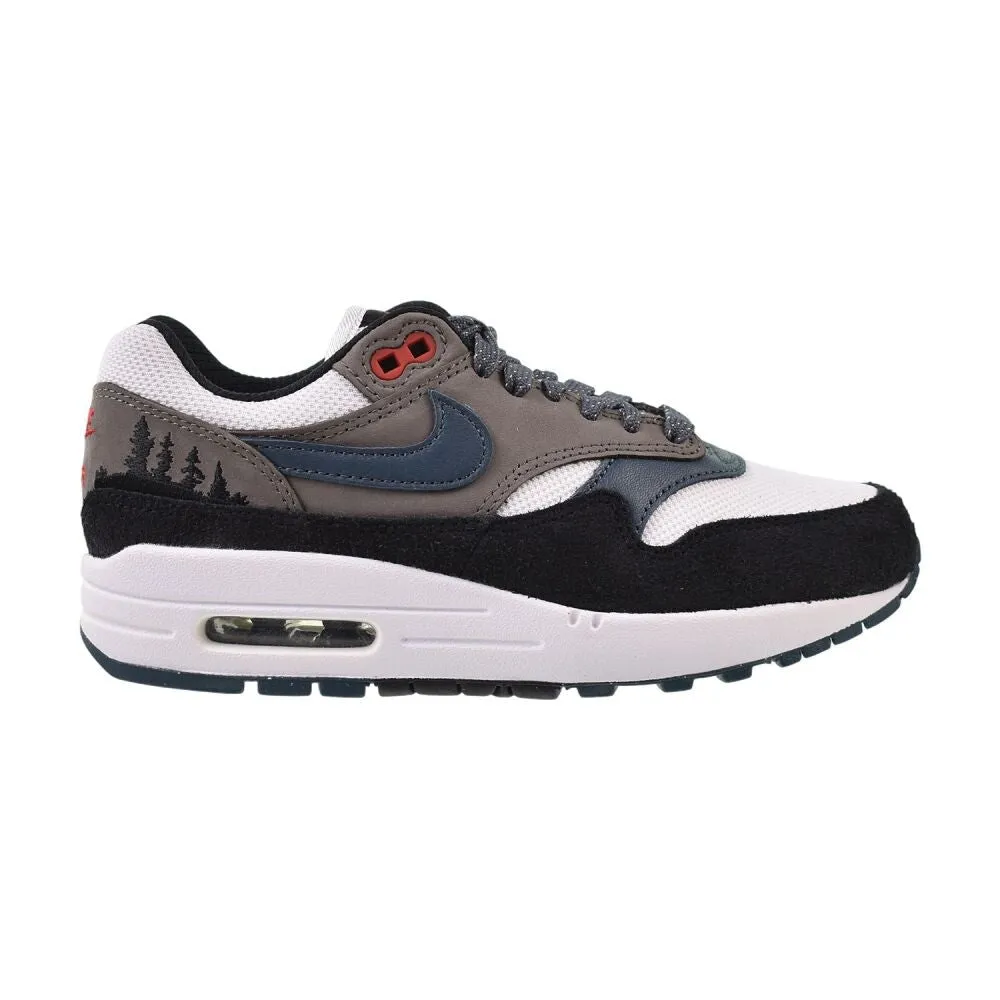 Campus Shoes Casual Nike Air Max 1 PRM "Escape Treeline" Mens Shoes White/Blue fj0698-100