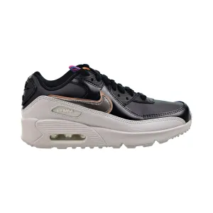 Famous Casual Shoes Nike Air Max 90 LTR SE (GS) Big Kids' Size Off Noir-Metallic Pewter-Black