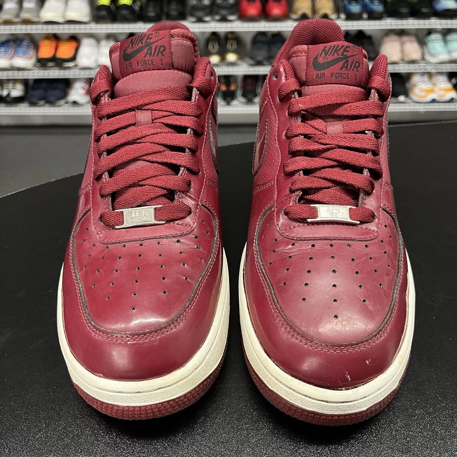 Best Shoe For Plantar Fasciitis Asics Nike Air Force 1 Crimson Red Patent Leather Sneakers 315122-601 Men's Size 9.5