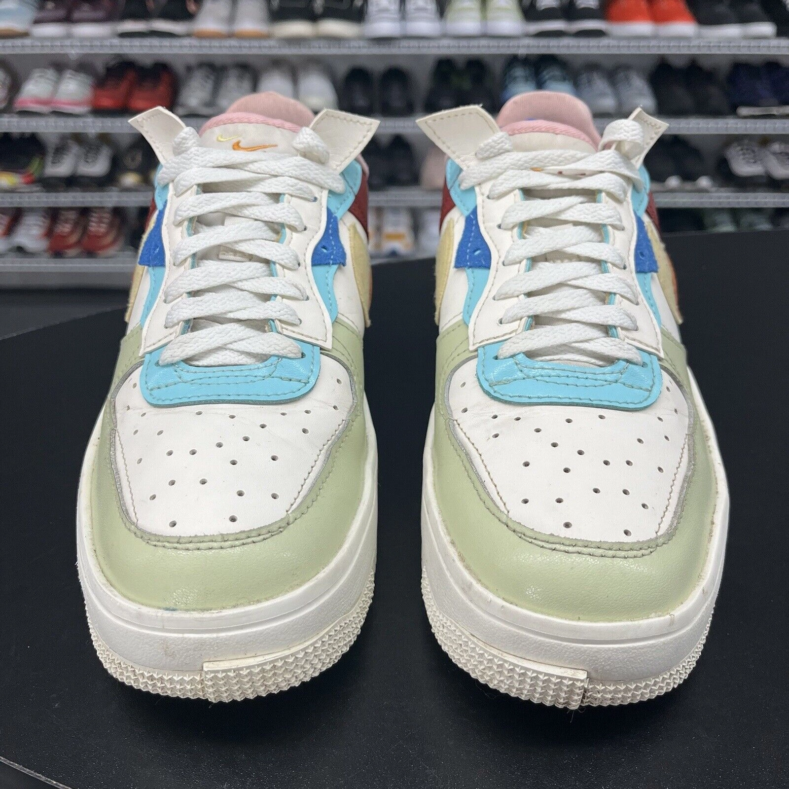 Nike Air Force 1 Fontanka Sail Multi Womans  Shoe DO6719-100 Men's Size 9.5 Comfy Asics Shoes