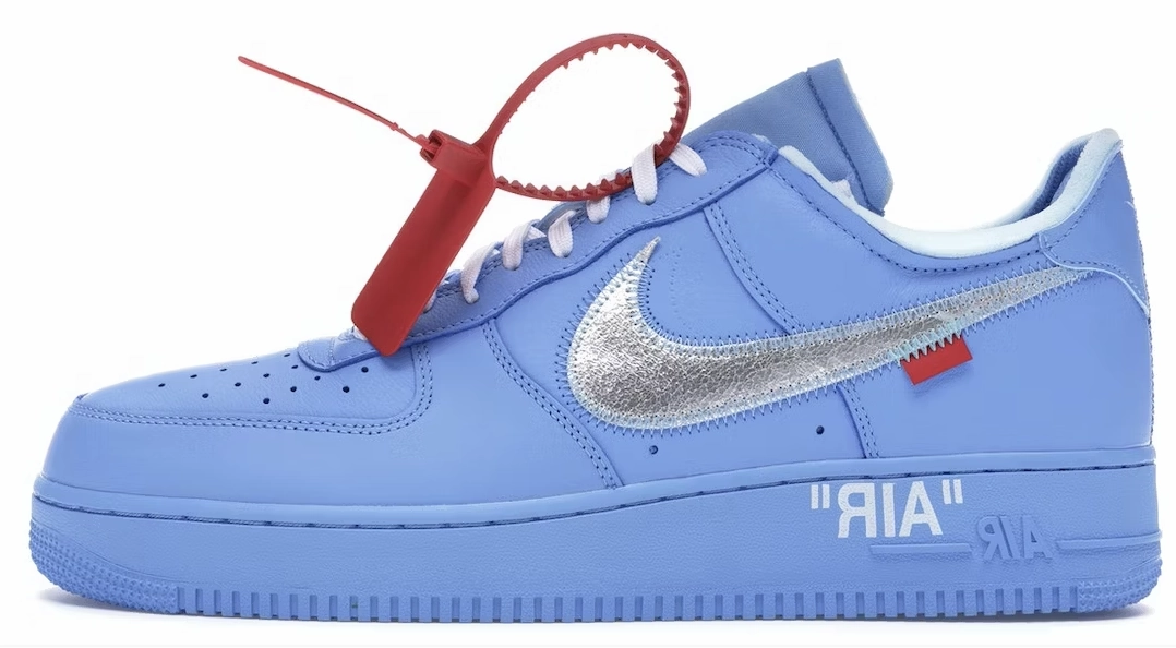 Nike Air Force 1 Low Off-White MCA University Blue Lightest Weight Asics Running Shoe