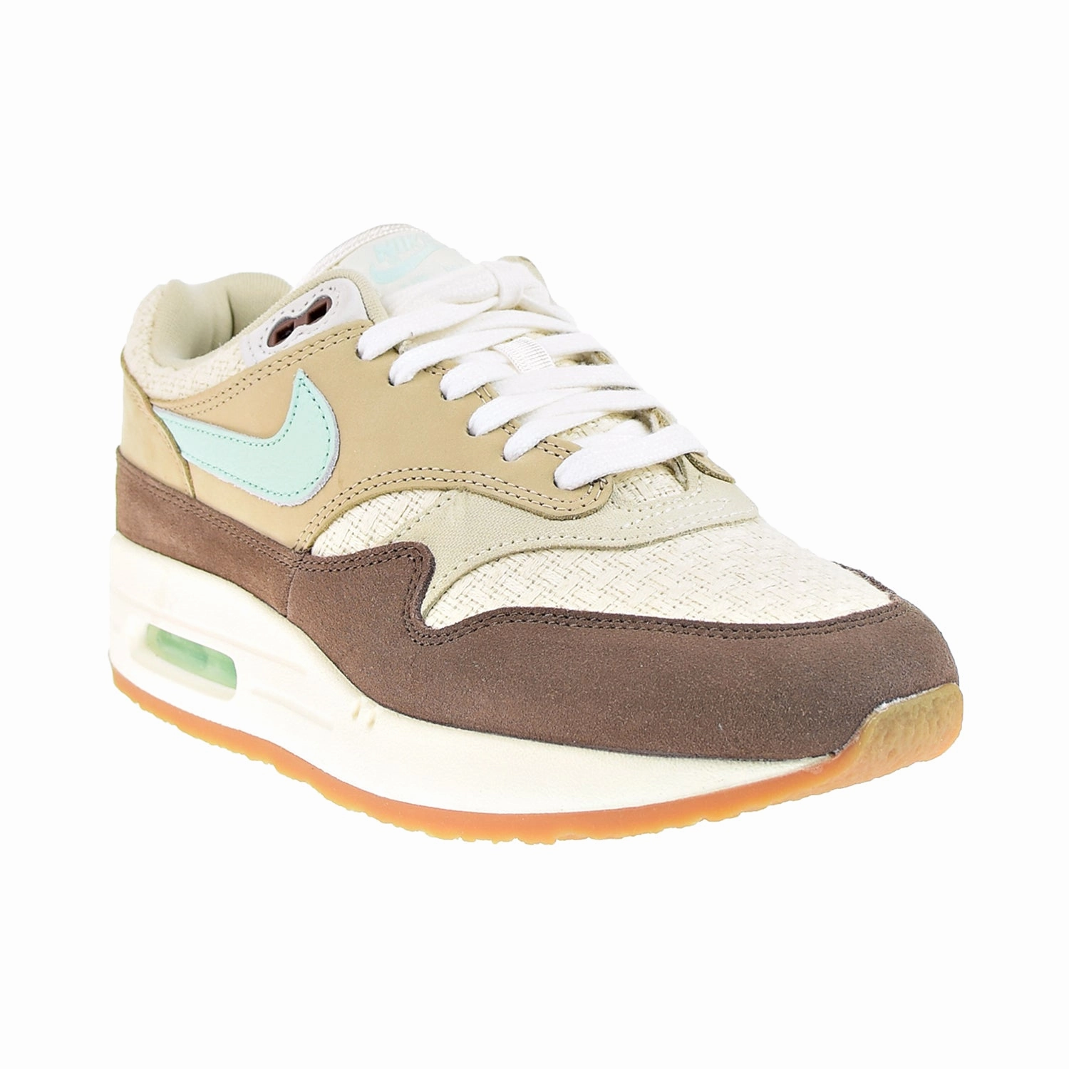 Nike Air Max 1 Premium Men's Shoes Medium Brown-Mint Foam Asics Shoes For Gym Training