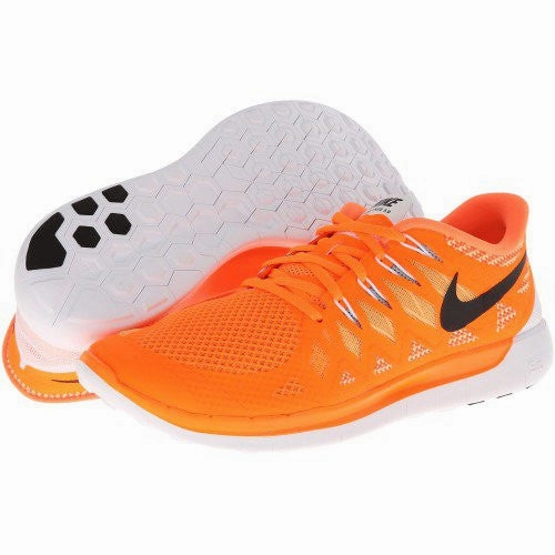 Nike Nike Free 5.0 '14 (Total Orange/Atomic Mango/Metallic Silver/Black) Men's Running Shoes Asics Olympic Shoes 2024