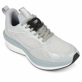 Mid Top Running Shoes Leap7x Light Grey Sports Lacing Running Shoes For Men XLM-06MS By Liberty