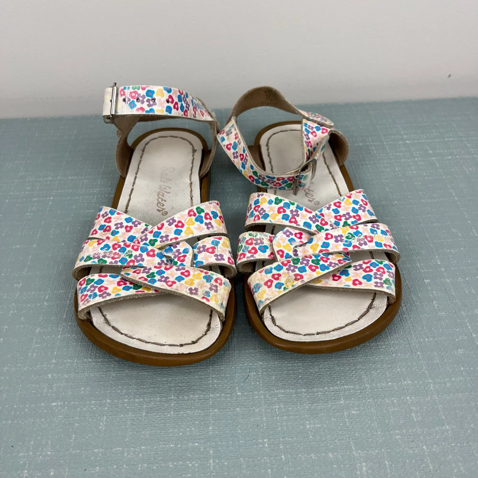 Sandals Discount Code Salt Water Original Girls Floral Leather Sandals 13